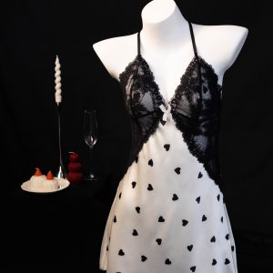 Midnight Heart Lace Dress