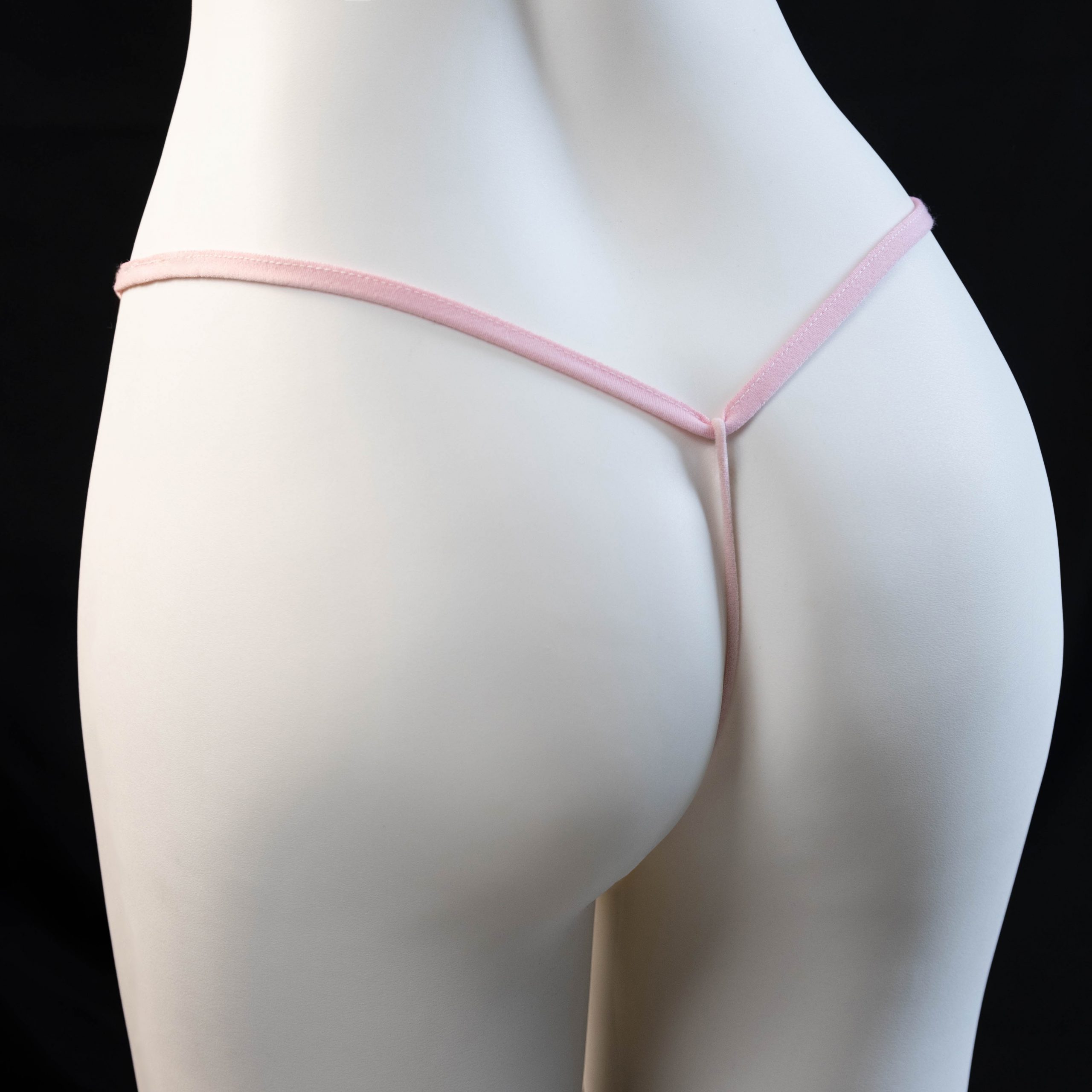 Rosé Pearl Lace Thong - Image 3